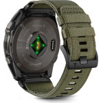 Tech-Protect Nylon strap for Garmin Fenix 5X / 5X PLUS / 6X / 6X PRO / 7X / 8 (51 mm) - green - (26686-0)