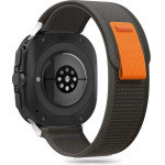 Tech-Protect Nylon Strap for Samsung Galaxy Watch Ultra (47mm) - Black/Orange - (25804-0)