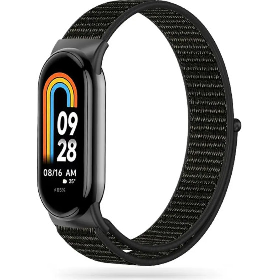 Tech-Protect Nylon Strap for Xiaomi Smart Band 8 / 8 NFC - Black - (23222-0)