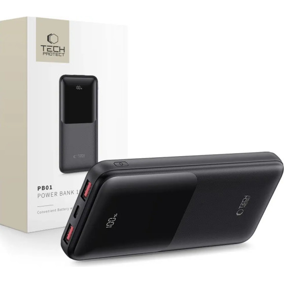 Tech-Protect Powerbank PB01 10000mAh 22.5W - black - (27210-0)