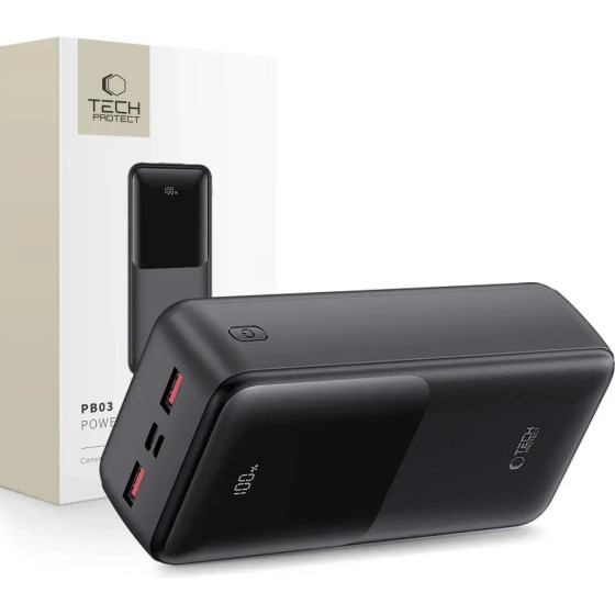 Tech-Protect Powerbank PB03 30000mAh 22.5W - black - (27214-0)