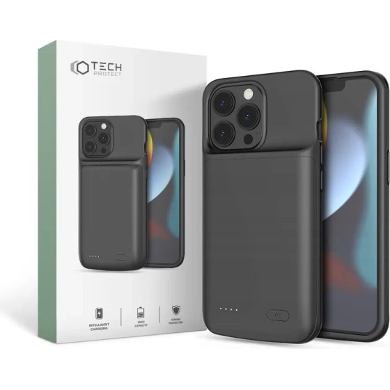 Tech-Protect PowerCase for iPhone 13 / 13 Pro with 4800mAh Powerbank - Black - (19792-0)