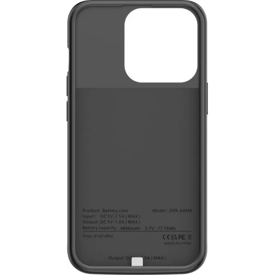 Tech-Protect PowerCase for iPhone 14 / 14 Pro with 4800mAh Powerbank - Black - (21959-0)