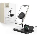 Tech-Protect QI15W-A22 MagSafe Inductive Charger with 3in1 MagSafe Stand for Smartphone / Apple Watch / AirPods - Black - (22642-0)