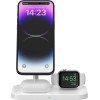 Tech-Protect QI15W-A22 MagSafe inductive charger with 3in1 MagSafe stand for smartphone / Apple Watch / AirPods - white - (22643-0)