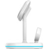 Tech-Protect QI15W-A27 3-in-1 inductive charger with MagSafe stand for smartphone / Apple Watch / AirPods - white - (23344-0)