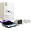 Tech-Protect QI15W-A32 3-in-1 Inductive Charger with MagSafe for Smartphone / Apple Watch / AirPods - Gray - (25159-0)