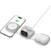 Tech-Protect QI15W-A32 3-in-1 Inductive Charger with MagSafe for Smartphone / Apple Watch / AirPods - Gray - (25159-0)