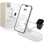 Tech-Protect QI15W-A41 3in1 Wireless Charger with MagSafe for Apple Devices - White - (27007-0)