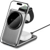Tech-Protect QI15W-A42 3in1 Inductive Charger with MagSafe for Apple Devices - Gray - (27129-0)