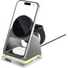 Tech-Protect QI15W-A43 3in1 Wireless Charger with MagSafe for Apple Devices - Black - (27009-0)