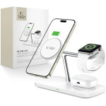 Tech-Protect QI15W-A45 3in1 Wireless Charger with MagSafe for Apple Devices - White - (27159-0)
