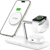 Tech-Protect QI15W-A45 3in1 Wireless Charger with MagSafe for Apple Devices - White - (27159-0)