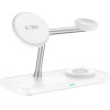 Tech-Protect QI15W-A45 3in1 Wireless Charger with MagSafe for Apple Devices - White - (27159-0)