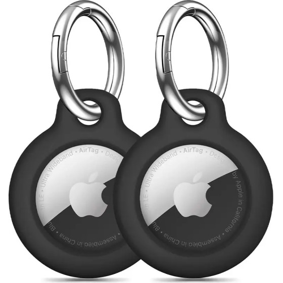Tech-Protect Rough 2-pack case for Apple AirTag - black - (27178-0)