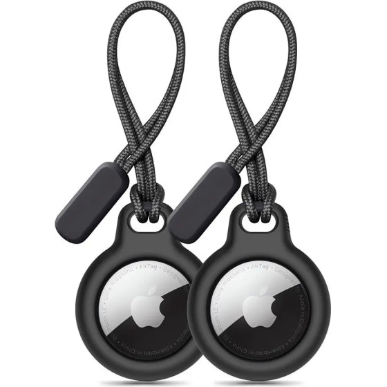 Tech-Protect Rough 2-pack case for Apple AirTag - black - (27179-0)
