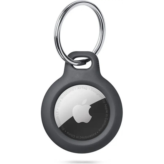 Tech-Protect Rough Case for Apple AirTag with Ring - Black - (21966-0)