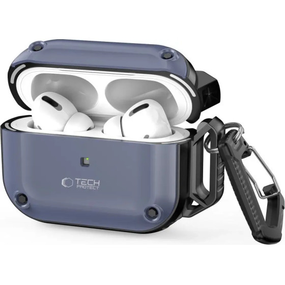 Tech-Protect Rough Hook Case with Carabiner for Apple AirPods Pro 1 / 2 - Blue - (26266-0)