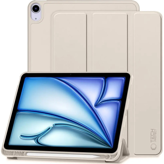 Tech-Protect SC Pen Case for Apple iPad Air 10.9 4th / 5th gen. (2020-2022) / 11 6th gen. (2024) - Beige - (25320-0)