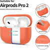 Tech-Protect Silicone Case for Apple AirPods Pro 1 / 2 - Orange - (26148-0)