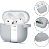 Tech-Protect Silicone Hook Case for AirPods 4 - Gray - (26520-0)