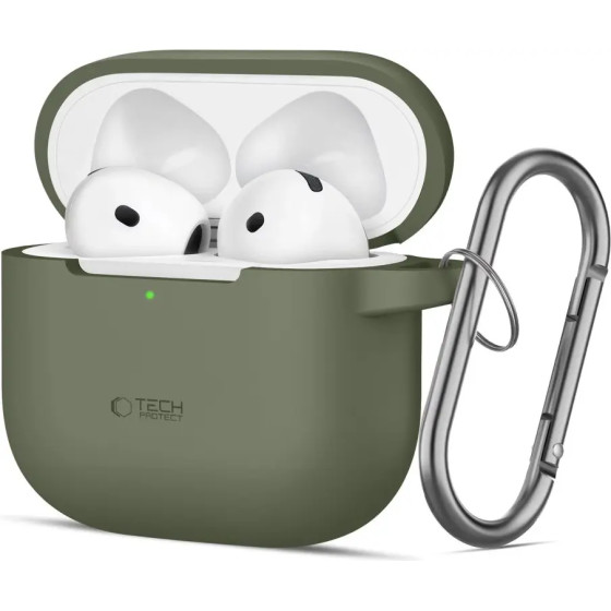 Tech-Protect Silicone Hook Case for AirPods 4 - Green - (26521-0)