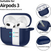 Tech-Protect Silicone Hook Case for Apple AirPods 3 - Blue - (26153-0)