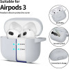 Tech-Protect Silicone Hook Case for Apple AirPods 3 - Gray - (26152-0)