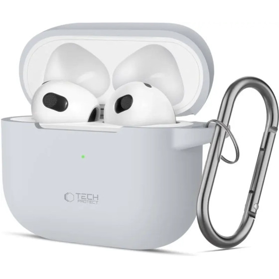 Tech-Protect Silicone Hook Case for Apple AirPods 3 - Gray - (26152-0)