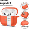 Tech-Protect Silicone Hook Case for Apple AirPods 3 - Orange - (26156-0)