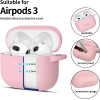 Tech-Protect Silicone Hook Case for Apple AirPods 3 - Pink - (26155-0)
