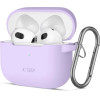 Tech-Protect Silicone Hook Case for Apple AirPods 3 - Purple - (26151-0)
