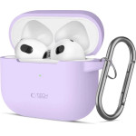 Tech-Protect Silicone Hook Case for Apple AirPods 3 - Purple - (26151-0)