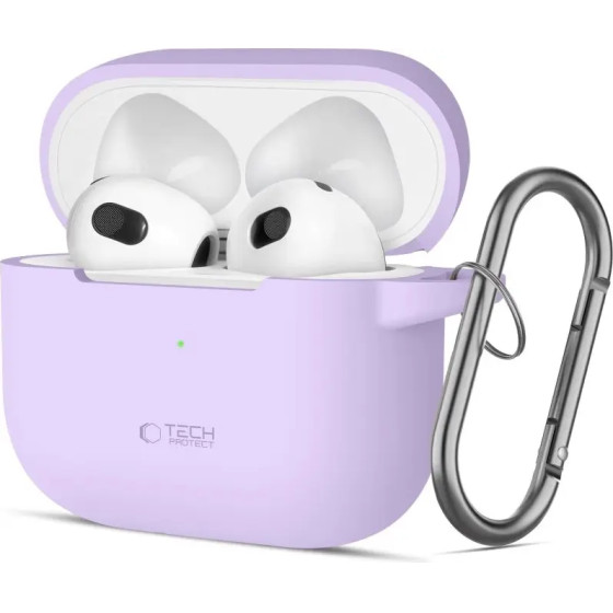 Tech-Protect Silicone Hook Case for Apple AirPods 3 - Purple - (26151-0)