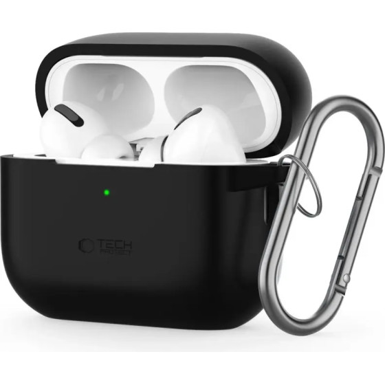 Tech-Protect Silicone Hook Case for Apple AirPods Pro 1 / 2 - Black - (25958-0)