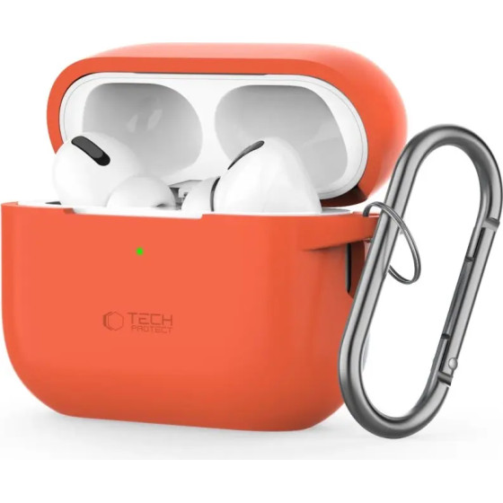 Tech-Protect Silicone Hook Case for Apple AirPods Pro 1 / 2 - Orange - (25964-0)