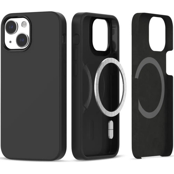 Tech-Protect Silicone MagSafe Case for iPhone 13 / 14 - Black - (24012-0)