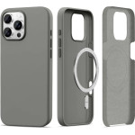 Tech-Protect Silicone MagSafe Case for iPhone 16 Pro Max - Gray - (25515-0)