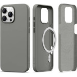 Tech-Protect Silicone MagSafe iPhone 16 Pro Case - Gray - (25514-0)