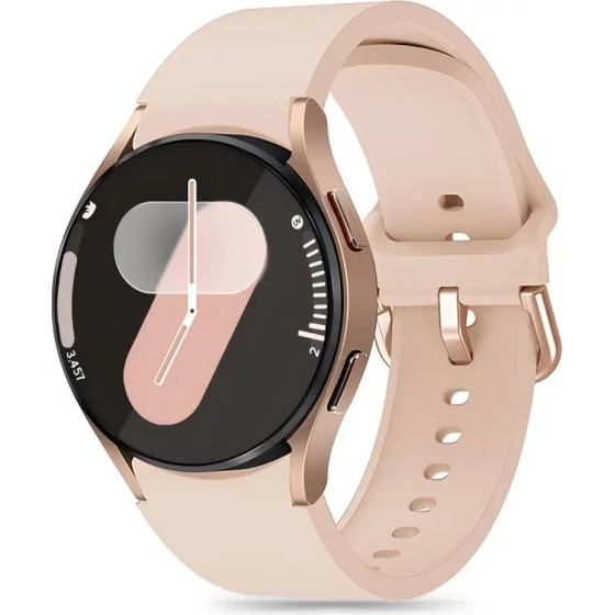 Tech-Protect Silicone Strap for Samsung Galaxy Watch 4 / 5 / 5 Pro / 6 / 7 / FE - Beige - (25837-0)