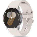 Tech-Protect Silicone Strap for Samsung Galaxy Watch 4 / 5 / 5 Pro / 6 / 7 / FE - Beige - (26036-0)