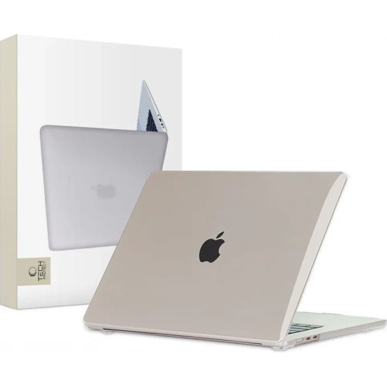 Tech-Protect SmartShell Case for MacBook Air 15 M2 / M3 / 2023-2024 - Transparent - (23429-0)