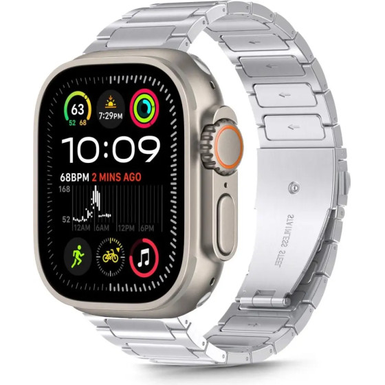 Tech-Protect Stainless Bracelet for Apple Watch 44 / 45 / 46 / 49 mm - Silver - (26570-0)