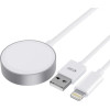 Tech-Protect UltraBoost 2in1 Magnetic Charger with USB-C / Lightning Cables for Apple Watch 1.5m - White - (23077-0)