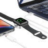 Tech-Protect UltraBoost 2in1 Magnetic Charger with USB-C / Lightning Cables for Apple Watch 1.5m - White - (23077-0)