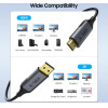 Tech-Protect UltraBoost DisplayPort / HDMI 2.0 Cable 4K 60Hz 2m - Black - (27255-0)