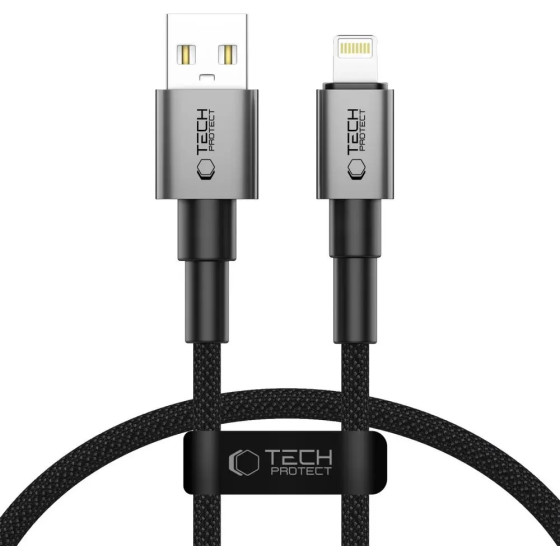Tech-Protect Ultraboost DNA USB-A / Lightning cable 12W/2.4A 25 cm - gray - (27504-0)