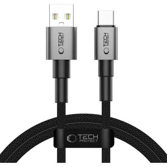 Tech-Protect UltraBoost DNA USB-A / USB-C Cable 15W/3A 100cm - Gray - (27110-0)