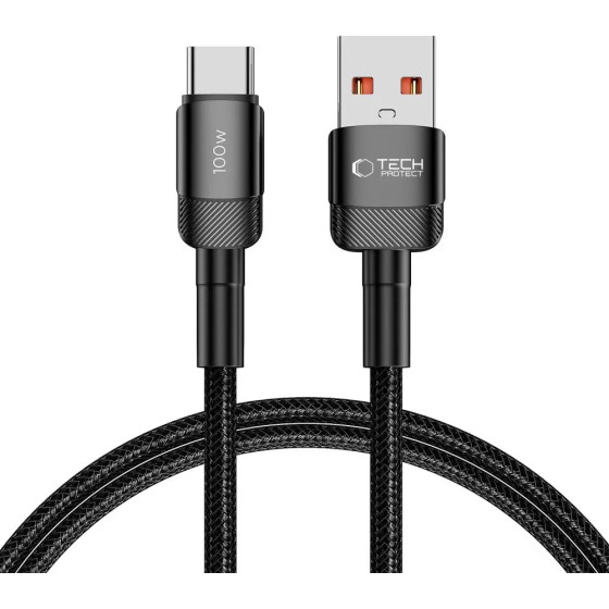 Tech-Protect UltraBoost Evo USB-C / USB-A cable 100W 5A 1m - black - (24781-0)