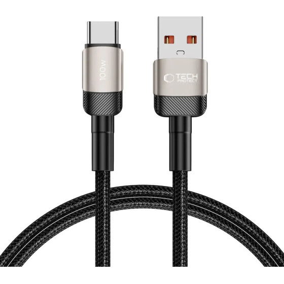 Tech-Protect UltraBoost Evo USB-C / USB-A cable 100W 5A 1m - titanium - (24836-0)